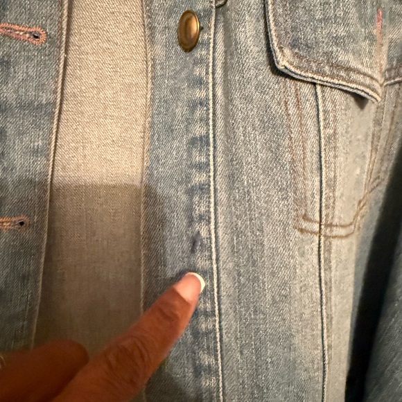 TOV Denim Ruffle Jacket - Picture 9 of 9